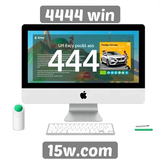 Interface e usabilidade do site 4444 win