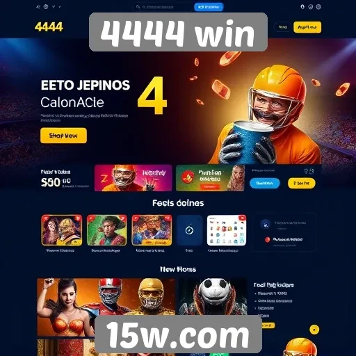 Design inovador do site 4444 win atrai novos jogadores